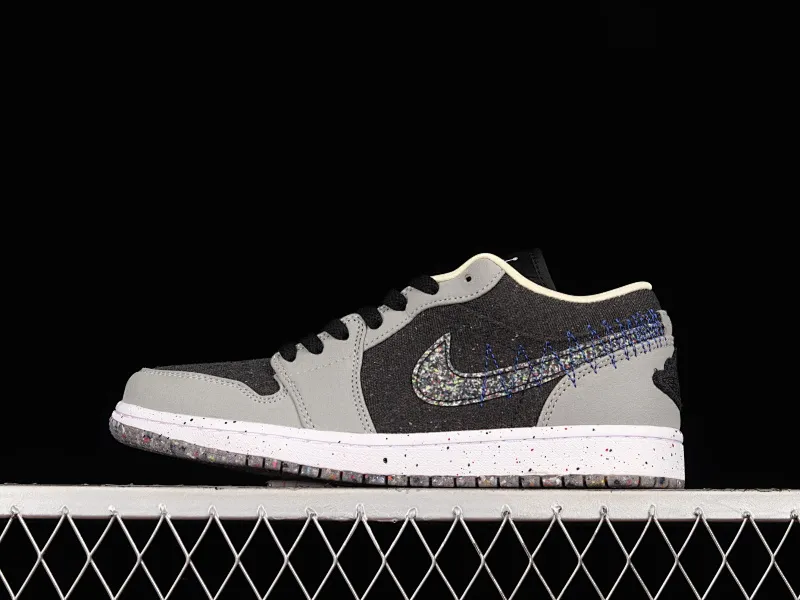 All categories Air Jordan Jordan series basketball shoes Air Jordan 1 Low G version pure original Air Jordan 1 Low AJ1 Joe 1 gray blue black stitching low-top cultural leisure sports sneakers DM4657-001